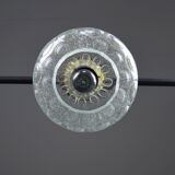 Lampe à suspension en verre, années 1970