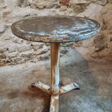 Table bistrot ancienne en fer – Table à vin française, début XXe siècle