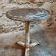 Antique iron bistro table – French wine table, early 20th century