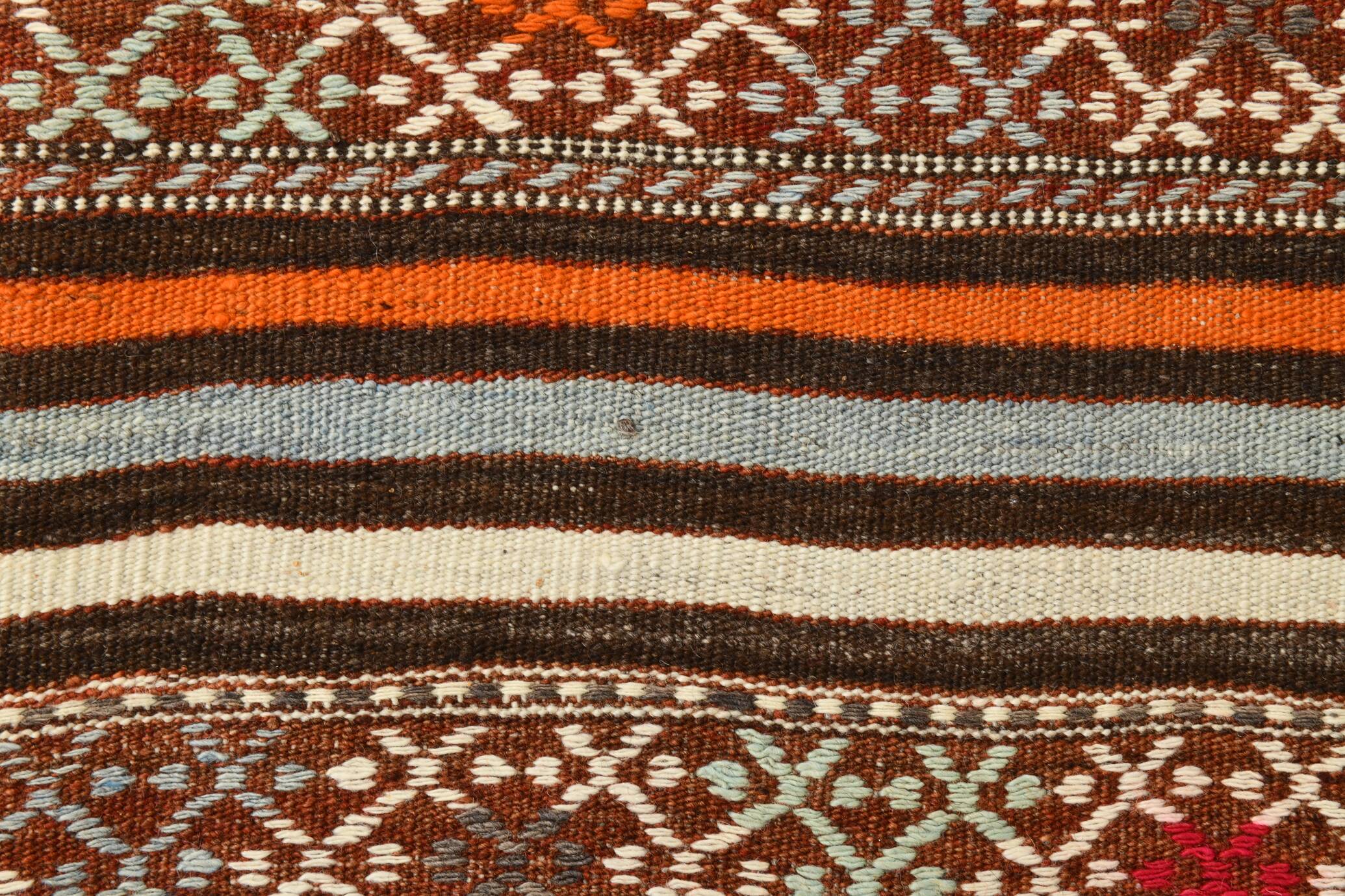 Faded Natural Orientel Kilim Rug, 146x252 Cm