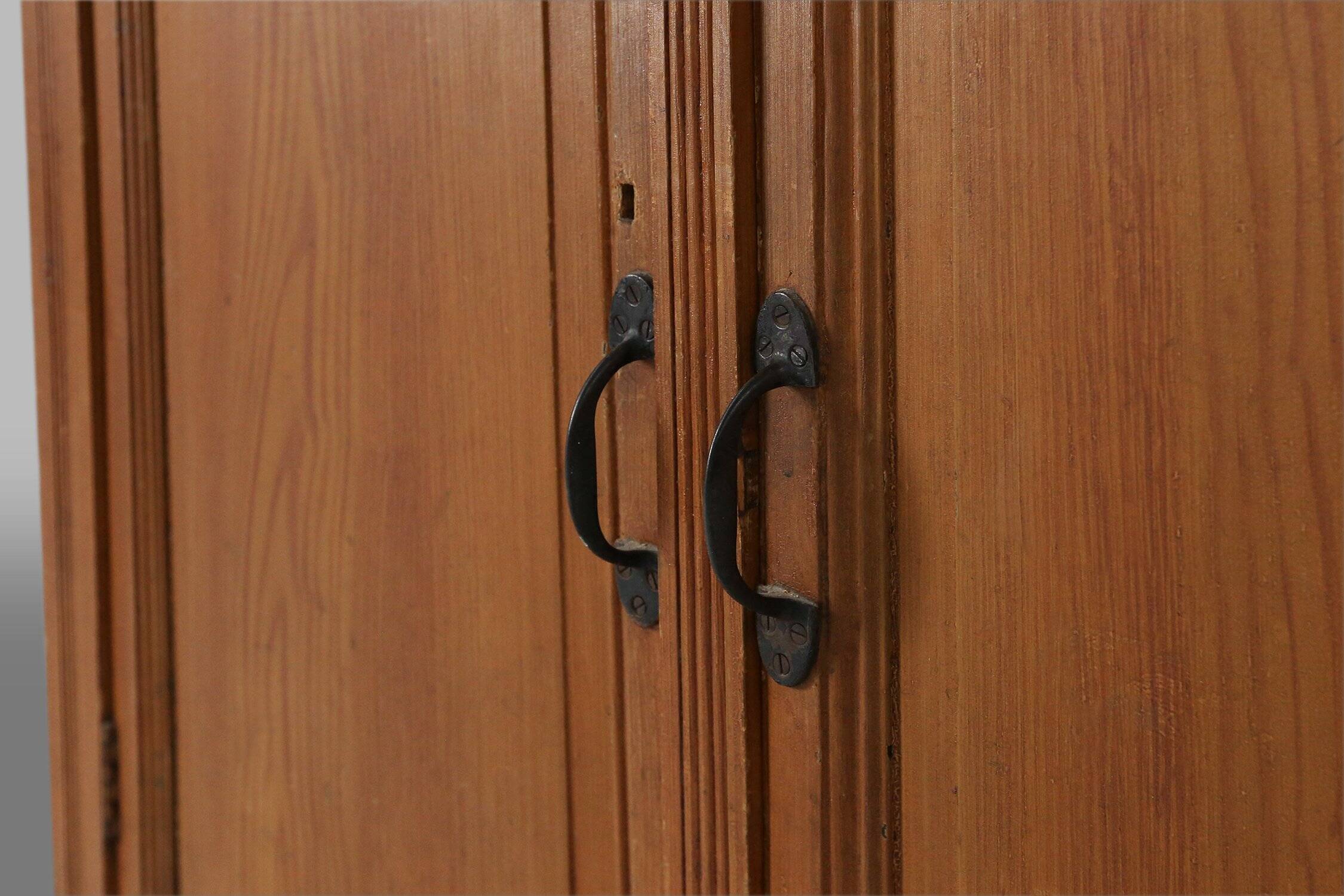 12-Door Monastery or Display Cabinet in Pine, Belgium ca. 1890