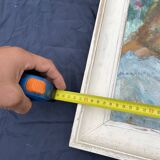 Antique painting, mother and child, impressionist style, early 20th century