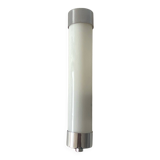 Lampe applique tube opaline et laiton chromé