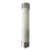 Opaline tube and chrome-plated brass wall lamp