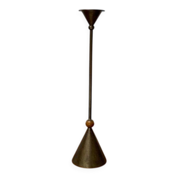 Chandelier italien postmoderne en métal, années 1980