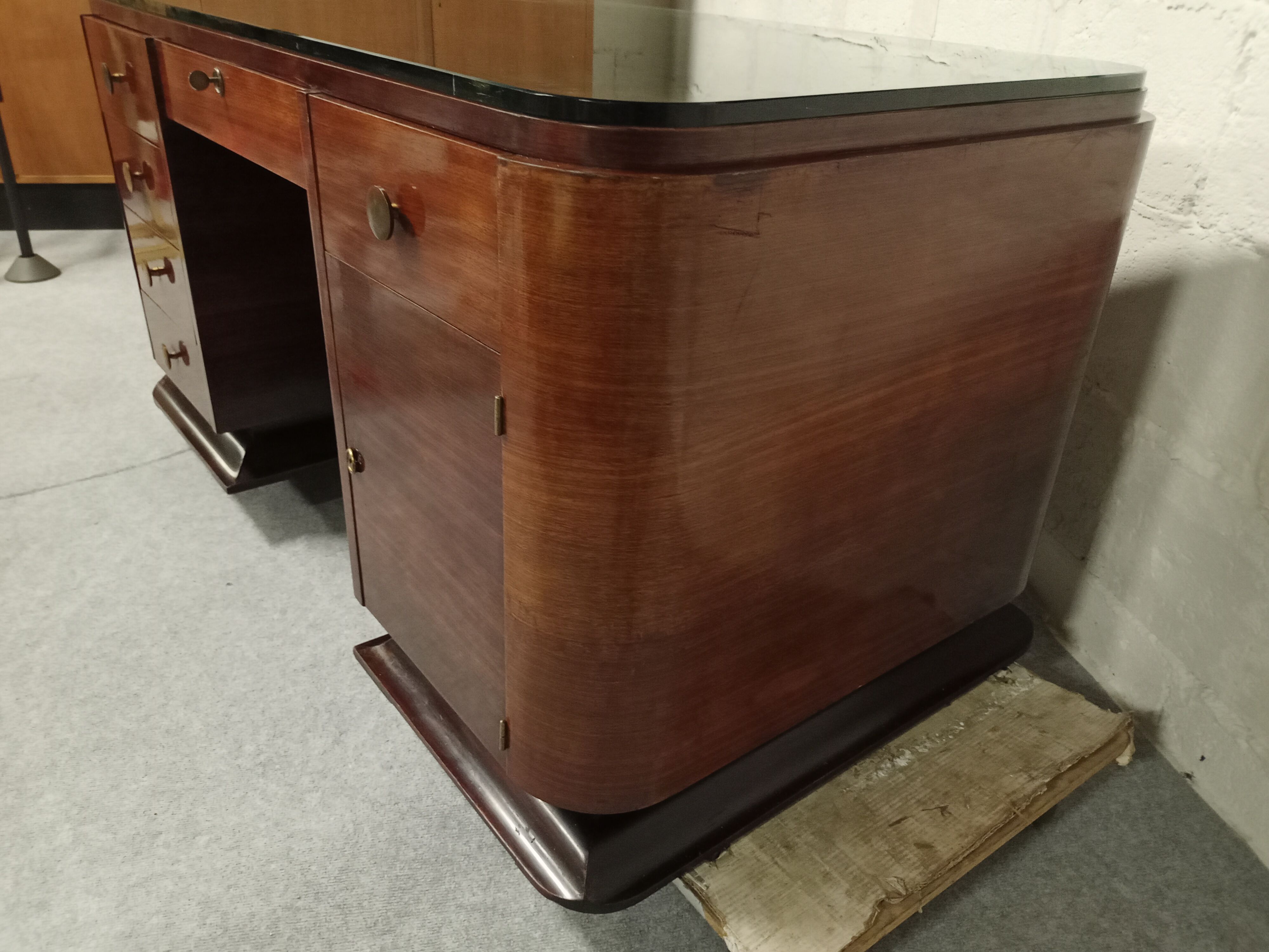 Rosewood art deco desk