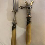 Old lamb handle and fork