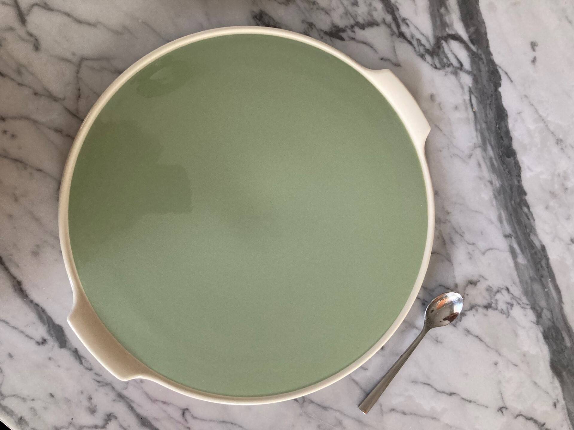 Vintage pie dish Villeroy and bosh Celadon green