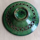 Green earthenware fruit cup