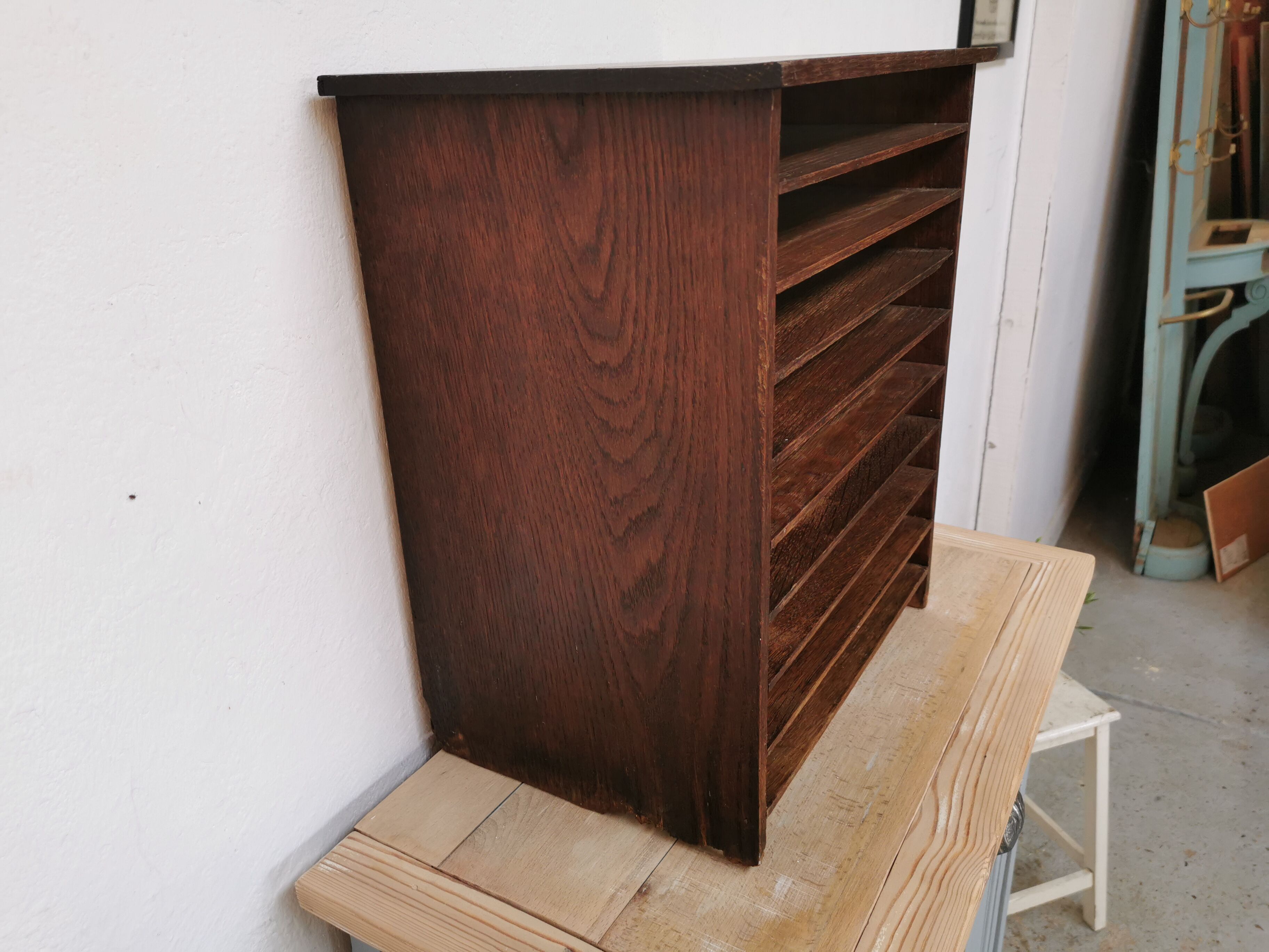 Range document vintage classeur trieur
