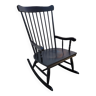 Vintage black rocking chair 1950