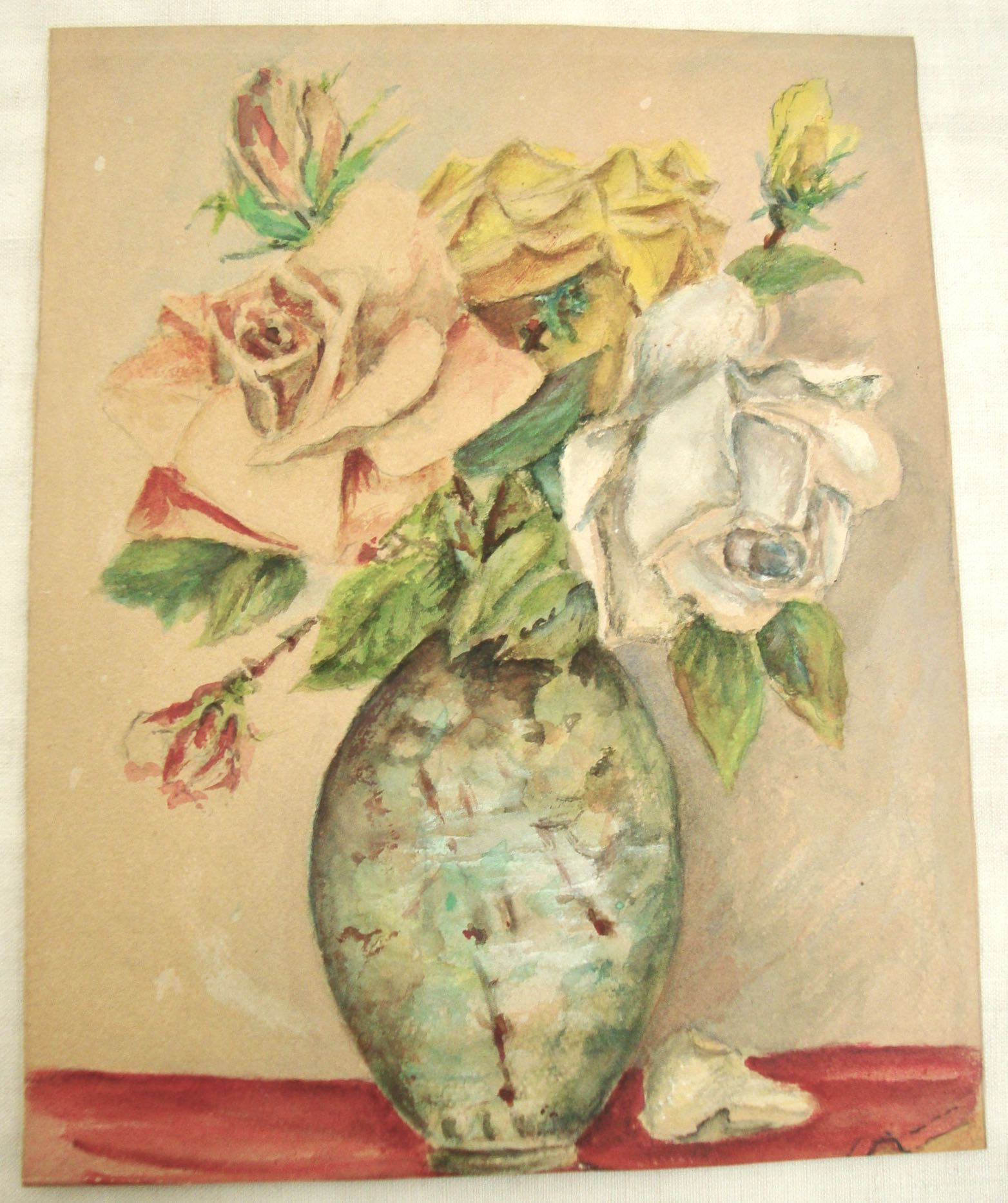 Ancient bouquet of roses