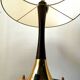 Lamp 60s dark and gilded wood
