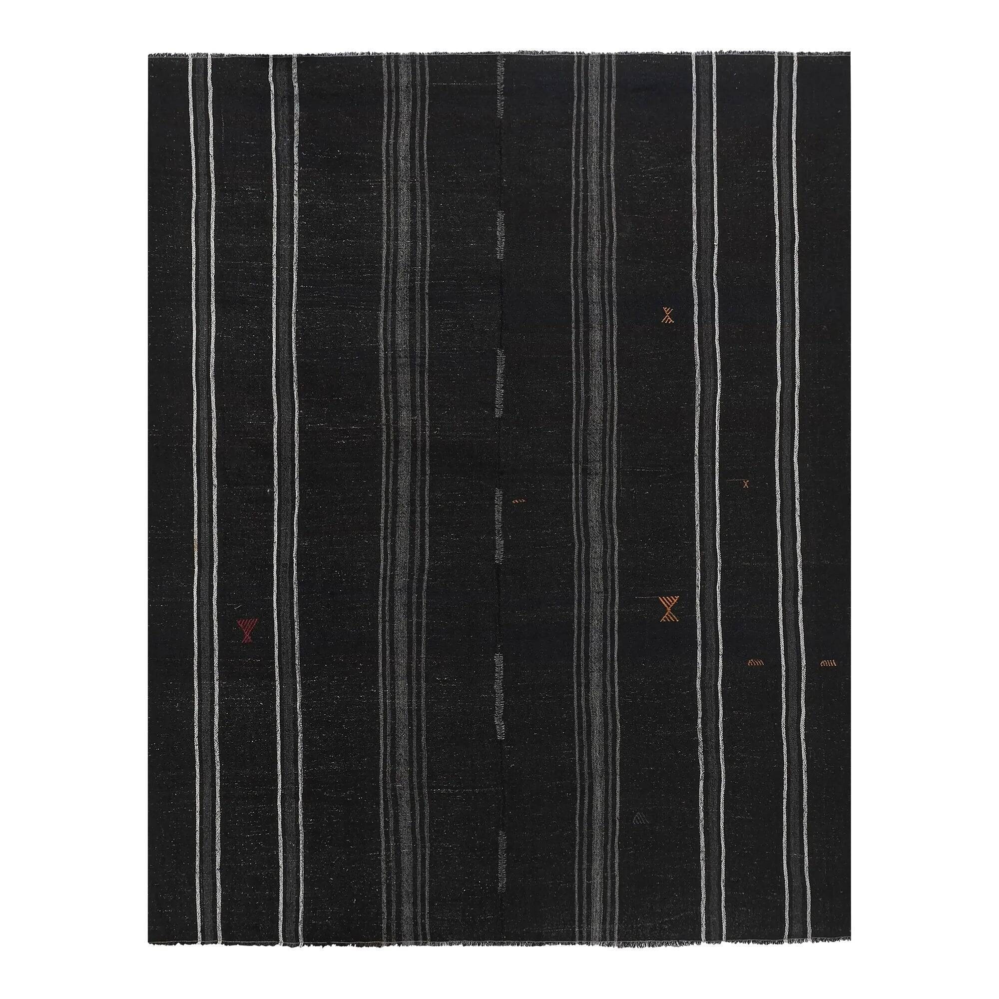 Vintage Turkish kilim handwoven 255x323 cm