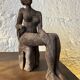 Sculpture étude d’un nu céramique raku