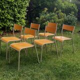 Set of 6 school chairs
