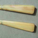 Art deco horn salad servers