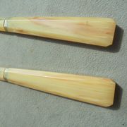 Art deco horn salad servers