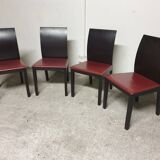 Set of 4 vintage Italian design chairs 2000