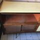 Yellow formica sideboard