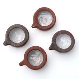 Sandstone shells by Jeanne and Norbert Perlot, 60s