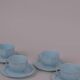 Porcelain cups and saucers x4