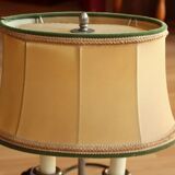 Mid Century table lamp on a pewter foot - Vintage
