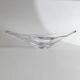 Clear Murano Glass Bowl by Richard Ginori, Heavy Art Glass, 1970s Italian Mid-Century Design