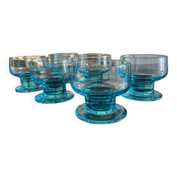 6 old glasses from Cristalleries Lorraines