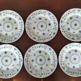 6 English dinner plates, Scandinavian decor