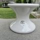 XXL diabolo candlestick in white ceramic