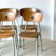 Chaises d'école, ensemble de 6