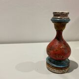 Bougeoir en bois peint
