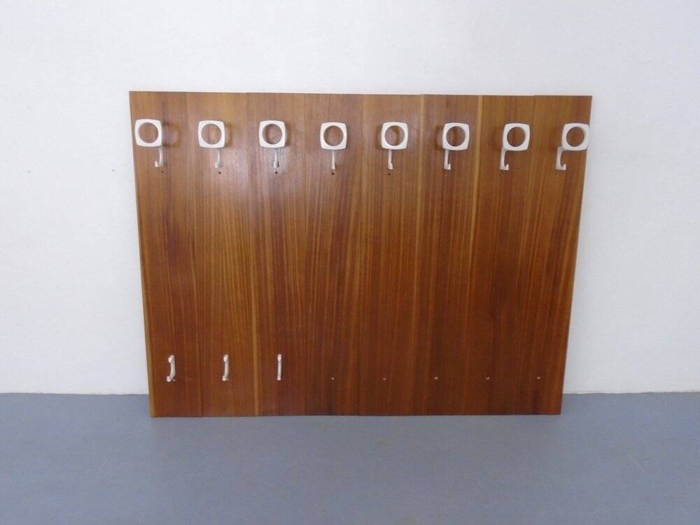 Mid-Century Walnut Wall Unit, 1960s, Set of 8