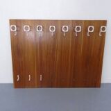 Mid-Century Walnut Wall Unit, 1960s, Set of 8