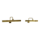 Pair of vintage adjustable brass wall lights, France 1970