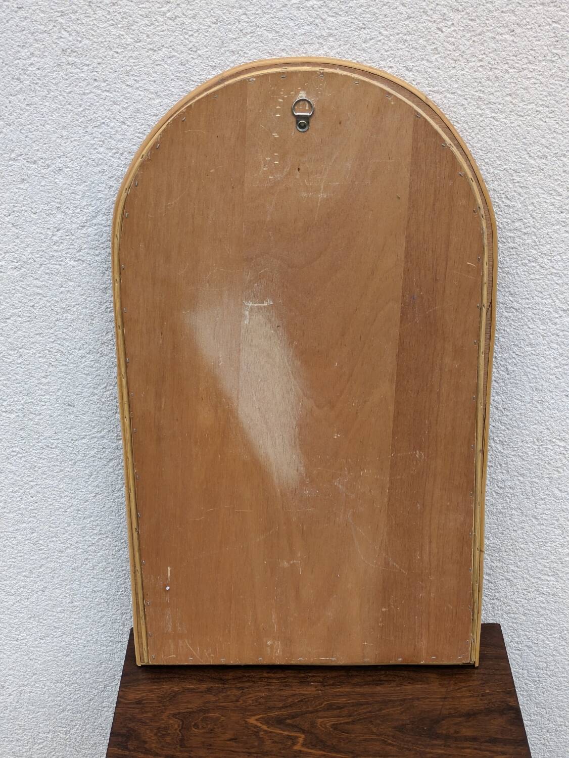 Vintage bamboo rattan mirror 1960 Italy