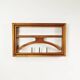 Modernist extendable wall coat rack, Denmark 1970s.
