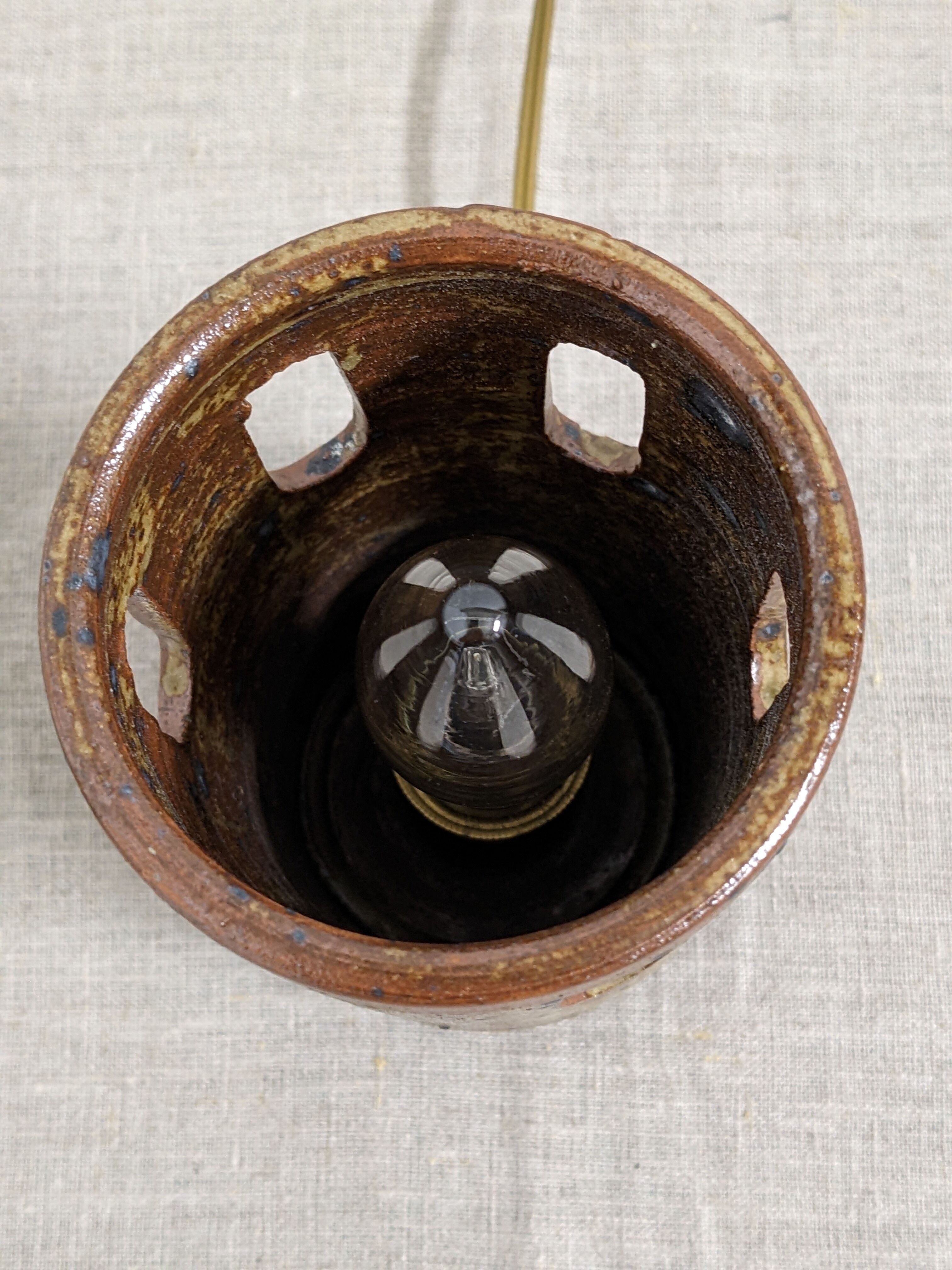 Night light in glazed stoneware from the 60s/70s