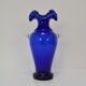 Art Czech Glass Vase, by Glasswork Novy Bor, 1950's.