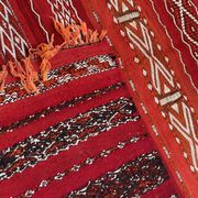 Old Zemmouri Kilim, Faltwoven Berber Rug, Handmade Moroccan Carper, Home Decor