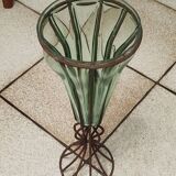 19th-century blown glass vase – Murano style with mount