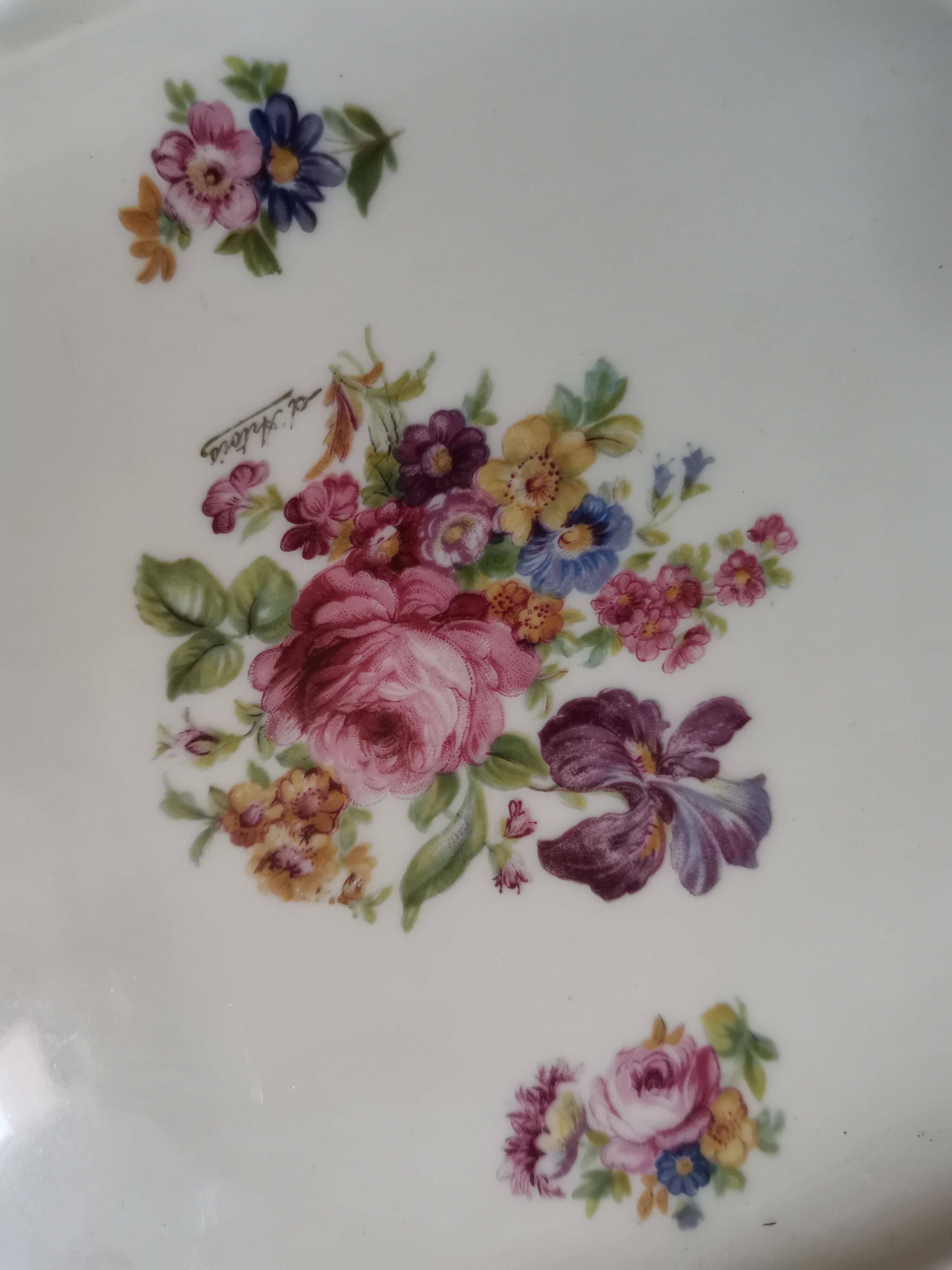 Rectangular flat Limoges