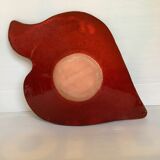 Fruit basket cup spiral pattern red terracotta