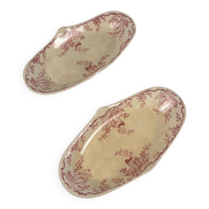 Duo de ravier ovale à