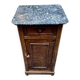 Petit chevet Meuble ancien Louis Philippe bois marbre