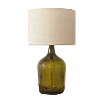 Lampe dame jeanne et jute
