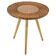 Table d'appoint en osier et bois des années 1970 par Jan Kalous pour ÚLUV