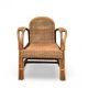 Paire de fauteuils en rotin vintage