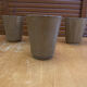 Série de 4 tasses gobelets digoin grès beige made in france vintage #e